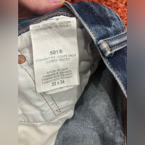 Levi’s original 501 Jeans Straight Leg 33 x 34 - Picture 4 of 5